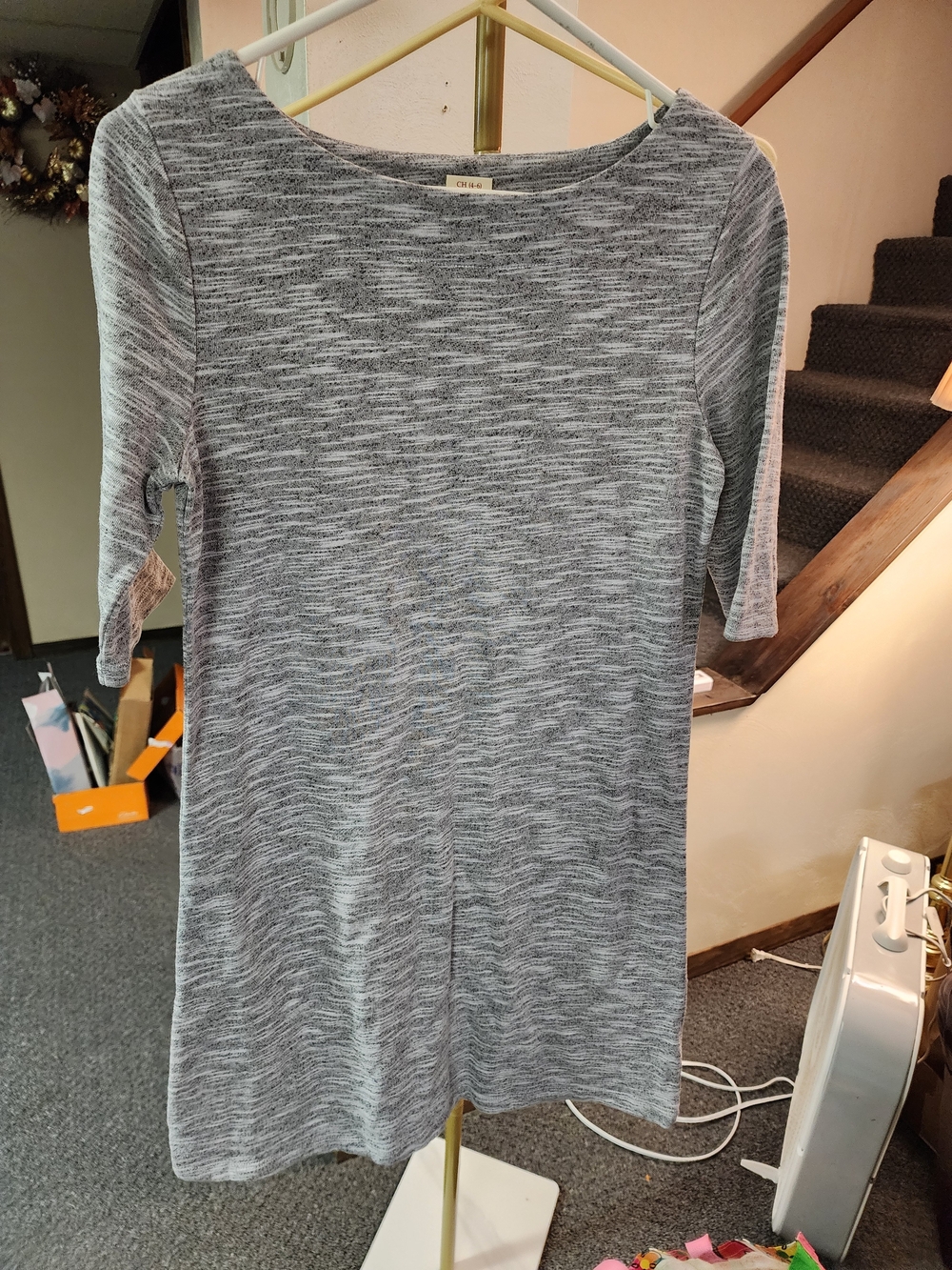 Faded Glory Retired Sz S Cotton Blend Midi Dress